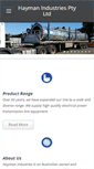 Mobile Screenshot of haymanindustries.com.au